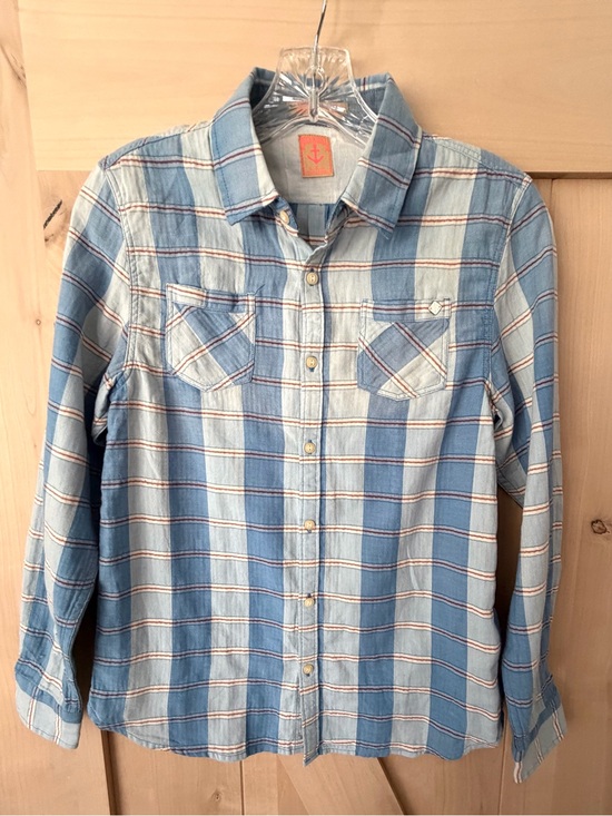 Scotch & Soda Other - Boys Light Blue Plaid Scotch and Soda Button-Up Shirt